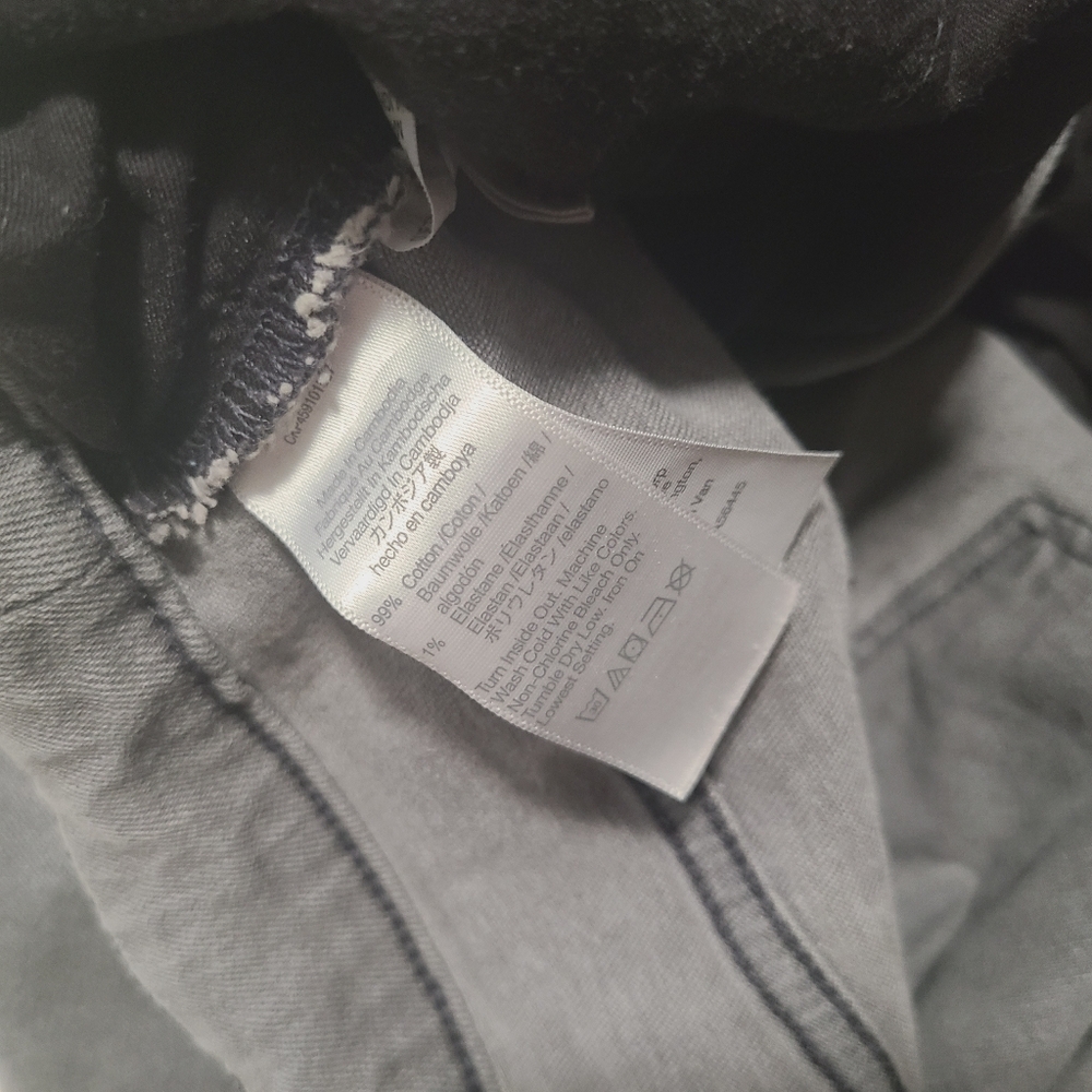 Madewell Gray High Rise Denim Shorts - Picture 9 of 9
